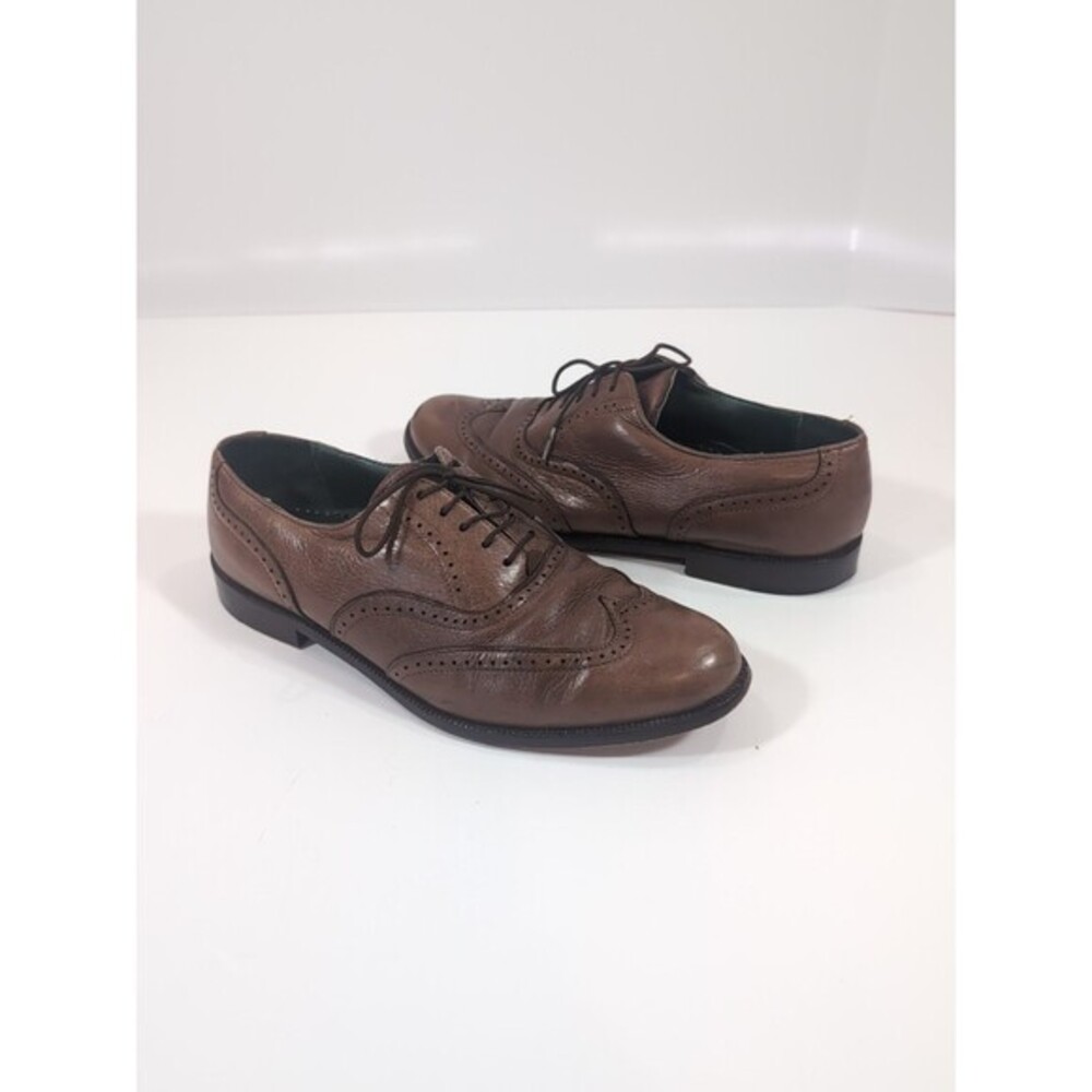 Vintage Nettleton Men's Handcrafted Wingtip Dress Shoes USA Designer 8.5 M 22464